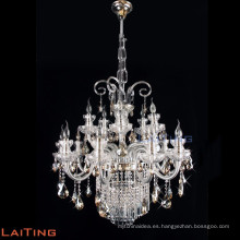Hot sale high quality 15 lights glass candle chandeliers 85303